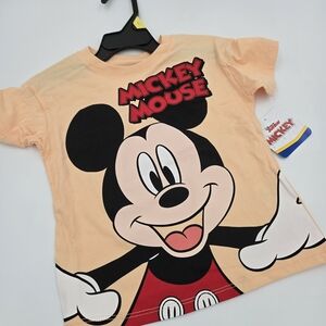 Disney Mickey Mouse Peach Kids T-Shirt